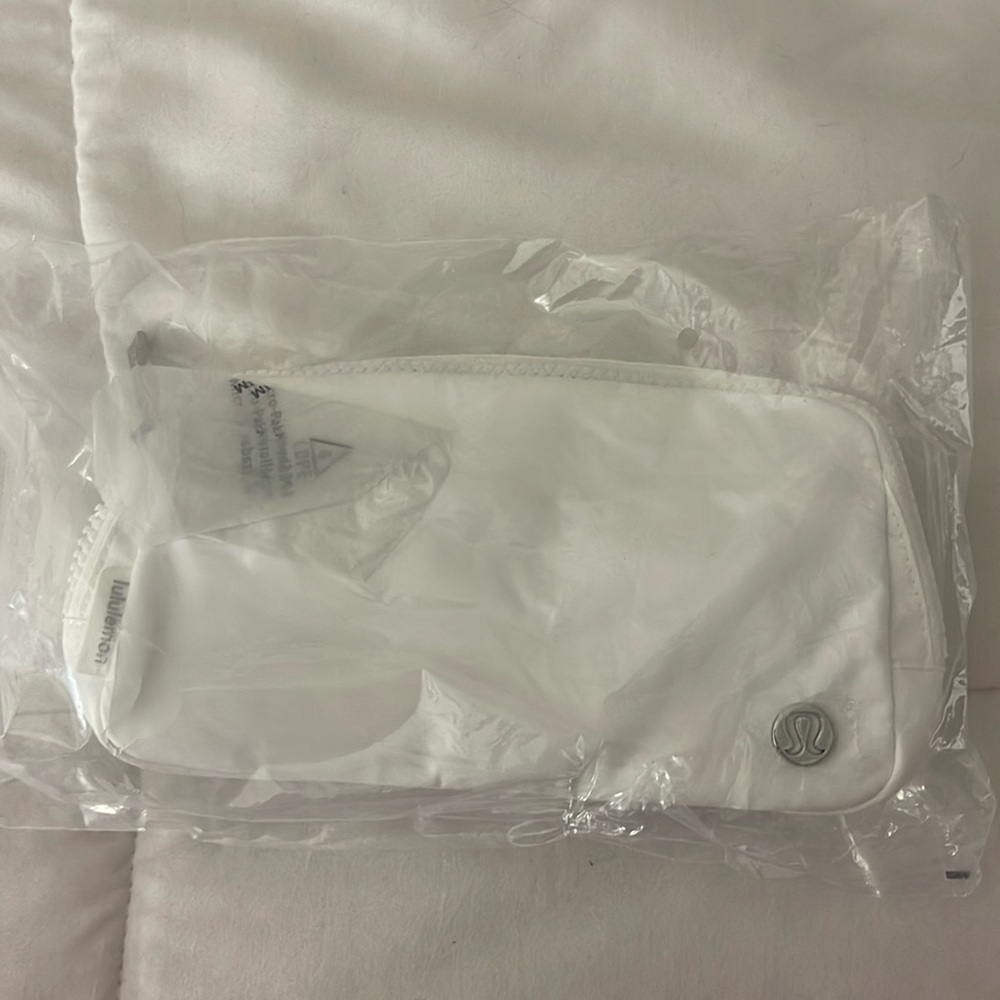 White Lululemon Belt Bag